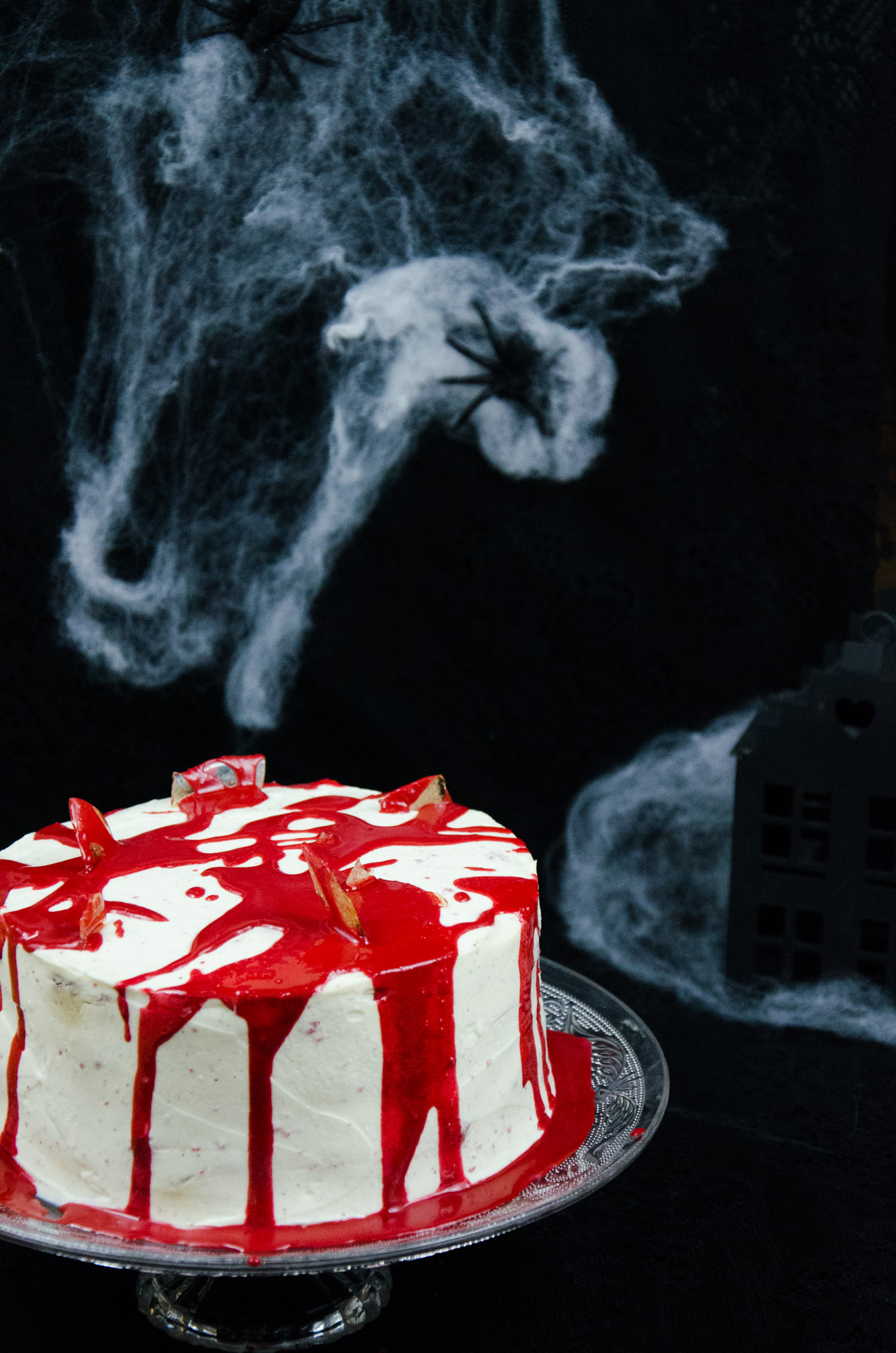 Delightful Halloween Birthday Red Velvet Cakes!