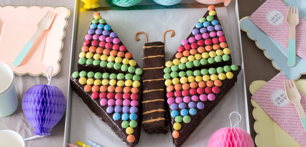 Schmetterling-Kuchen für Kindergeburtstag - Baking Barbarine